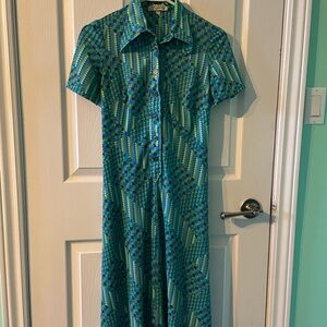 Vintage collar shirt dress